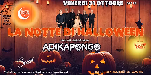 Venerd\u00ec 31 Ottobre LA NOTTE di HALLOWEEN