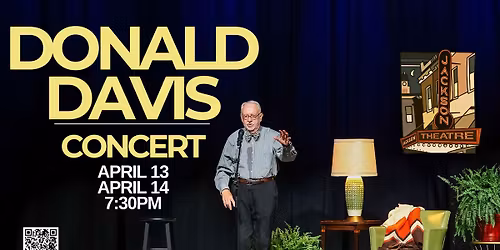 Donald Davis Concert at the Jackson Theatre - April 14th