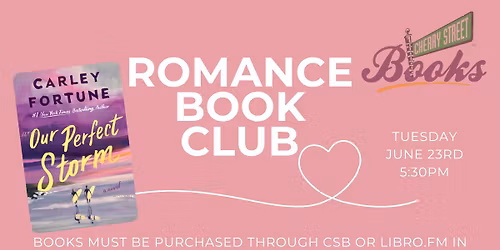 Romance Book Club: Discussing ~ Our Perfect Storm