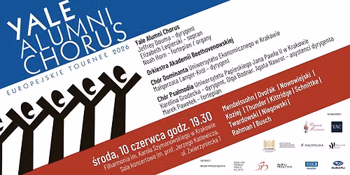 YALE ALUMNI CHORUS - EUROPEJSKIE TOURN\u00c9E \/ Polska 2026