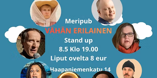 Meripub "V\u00e4h\u00e4n Erilainen" Stand Up