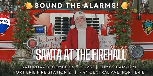 Santa at the Fort Erie Fire Station 2025