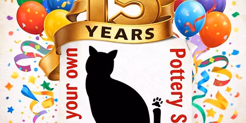 Kippy\u2019s is 15! \ud83c\udf88Pottery Painting, Pints & Prosecco