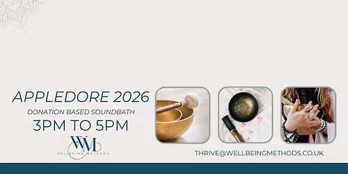 Soundbath Sundays in Appledore \u2013 Donation-Based for 2026