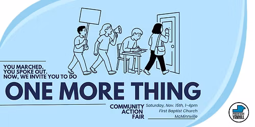 ONE MORE THING Community Action Fair