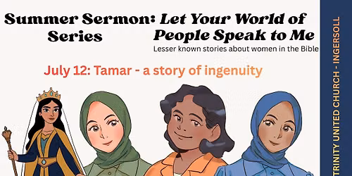 Worship Service, Theme: Tamar - a story of ingenuity