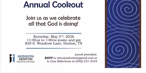 Mission Denton Annual Cookout
