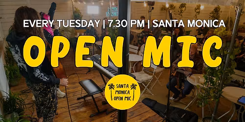 The Santa Monica Open Mic: Every Tuesday 7.30-10:00 PM at Kavahana Bar