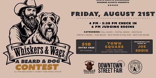 Whiskers & Wags: A Beard and Dog Contest Benefitting Journey Home Animal Rescue
