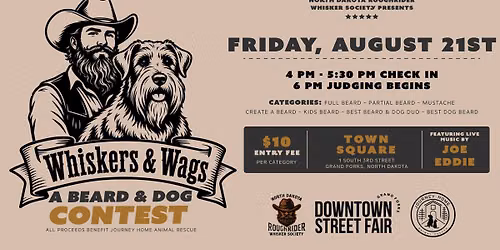 Whiskers & Wags: A Beard and Dog Contest Benefitting Journey Home Animal Rescue