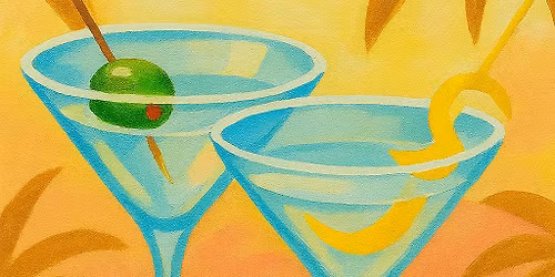 Artvine Paint & Sip Summer Cocktail - The Cargo Brew Hall - Queenstown