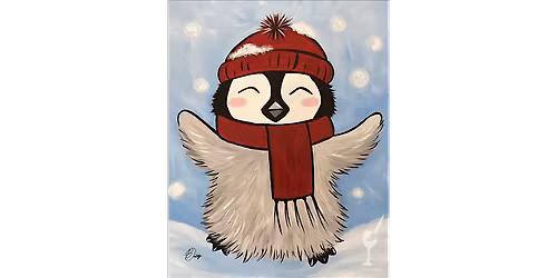 Holiday Penguin - Paint and Sip in Houston | Classpop!\u2122