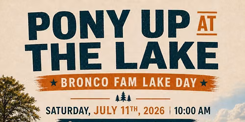 Pony Up At The Lake!