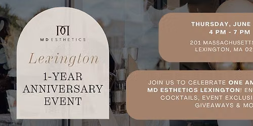 MD Esthetics Lexington: 1-Year Anniversary Event