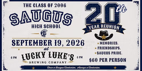 Saugus High School Class of 2006 20th Year Reunion