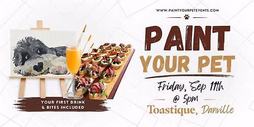 Paint Your Pet + Mimosas & Bites @ Toastique