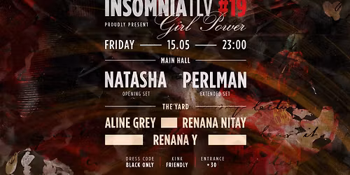 Insomnia #19 GIRL POWER @Gagarin 