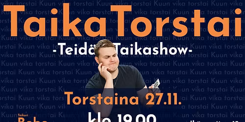 TaikaTorstai: Teid\u00e4n Taikashow - Vuoden viimeinen show!