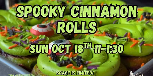 Spooky Cinnamon Rolls