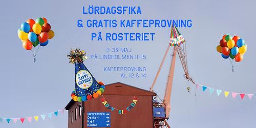 L\u00f6rdagsfika och gratis kaffeprovning p\u00e5 rosteriet
