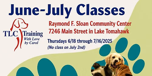 Lake Tomahawk June-July Classes