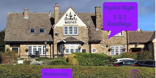 Psychic Nights One To One Readings At The Admiral Rodney Loxley 22\/06\/2026