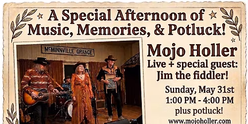 \u2728 A Very Special Afternoon of Music, Memories, and Mojo  Ya gotta have a Fiddler in the Band!\u2728