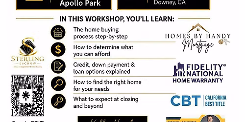 HOMEBUYING WORKSHOP FOR FIRST TIME HOME BUYERS