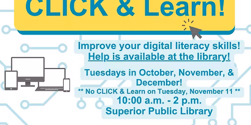 CLICK & Learn at Superior Public Library