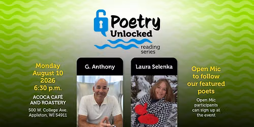 G. Anthony & Laura Selenka Poetry Reading