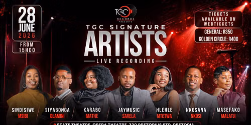 TGC Signature Artists Live Recording