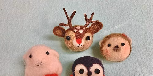 Christmas Ornaments in July Needle Felting Class