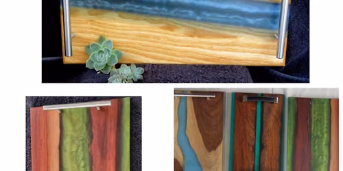 Resin River Serving Tray workshop @ R850.00\/ R970 @ call to book your Date @ Jabezz Arts