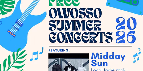 Owosso Summer Concerts @ the Amphitheater - Midday Sun