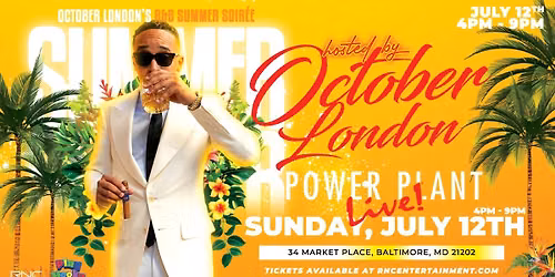October London's Summer Soir\u00e9e - Hosted by OCTOBER LONDON