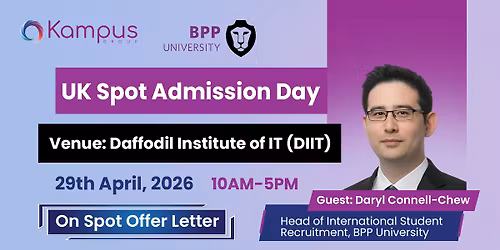 BPP University Spot Admission Day | Daffodil Institute of IT (DIIT)