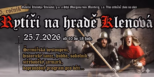 Ryt\u00ed\u0159i na hrad\u011b Klenov\u00e1 2026