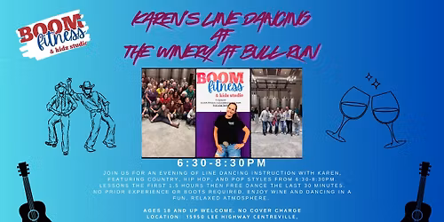 Karen's Line Dancing-BOOM Fitness at The Winery at Bull Run