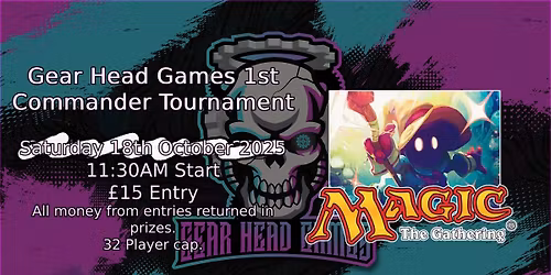 1st CEDH tournament at Gear Head Games.