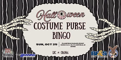 Halloween Costume Purse Bingo