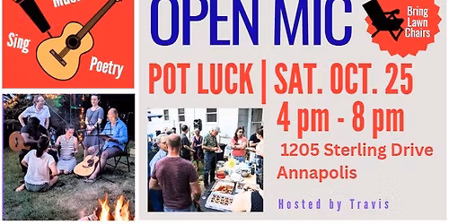 Open Mic & Potluck - Saturday, October 25th