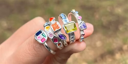 Jewellery Workshop-Organic 999 Silver Ring Making with Stone