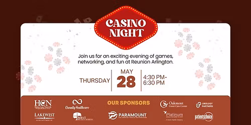 Casino Night Social at Reunion Rehab