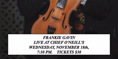 Frankie Gavin Live in Concert at Chief O'Neill's