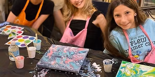 June 23- Paint Pouring\/Bracelet or Keychain Art Lab (kids 6-12)