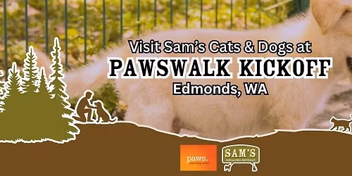 Sam's Booth at PAWSwalk 2026 Kickoff | Edmonds, WA