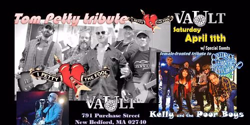 Tom Petty & CCR tributes "I Petty the Fool" w\/Kelly & the Poor Boys at The Vault in New Bedford MA