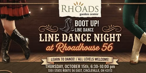 Boot Up Line Dance Night at Rhoadhouse 56