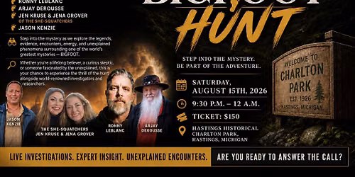 Ascension-Con Bigfoot Hunt