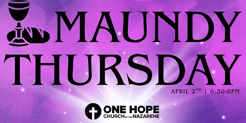 Maundy Thursday: Drop-in Communion